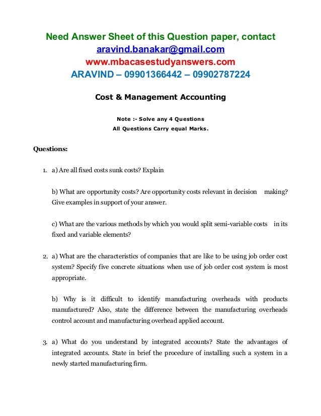 Cost & Management Accounting What is standard costing and how would you distinguish it from