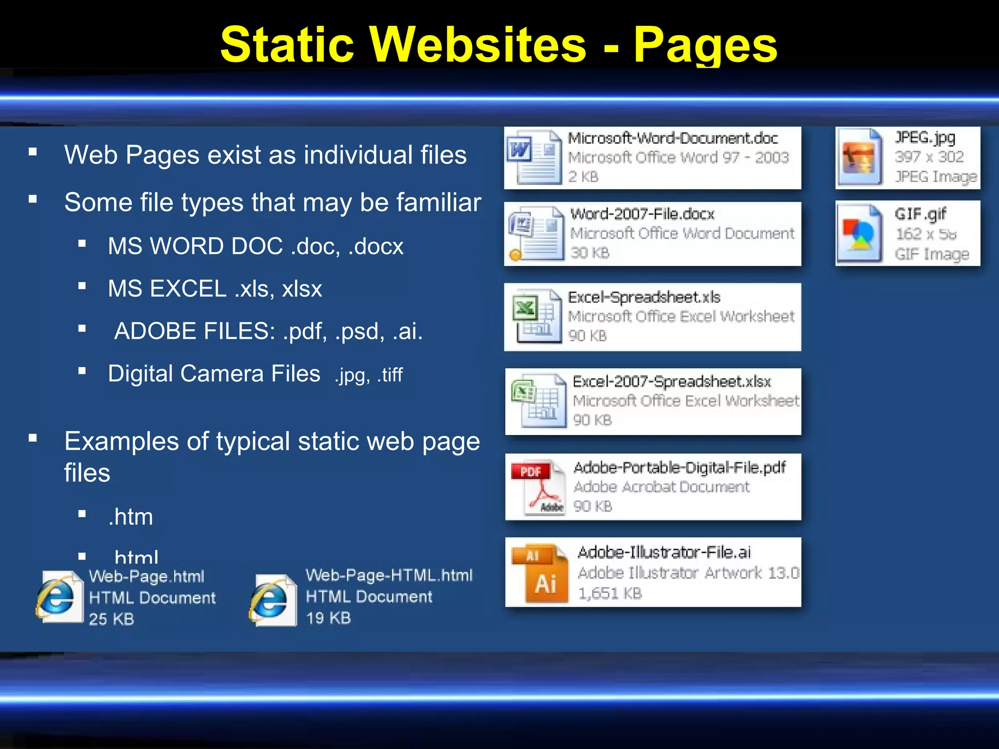 What is static_and_dynamic_web_page | PPT