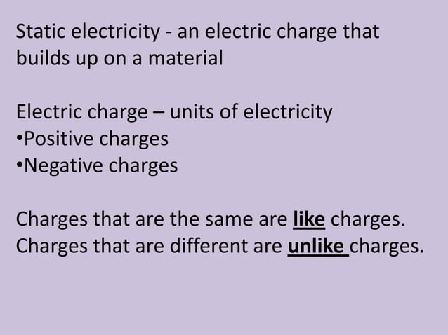 What is static electricity | PPT