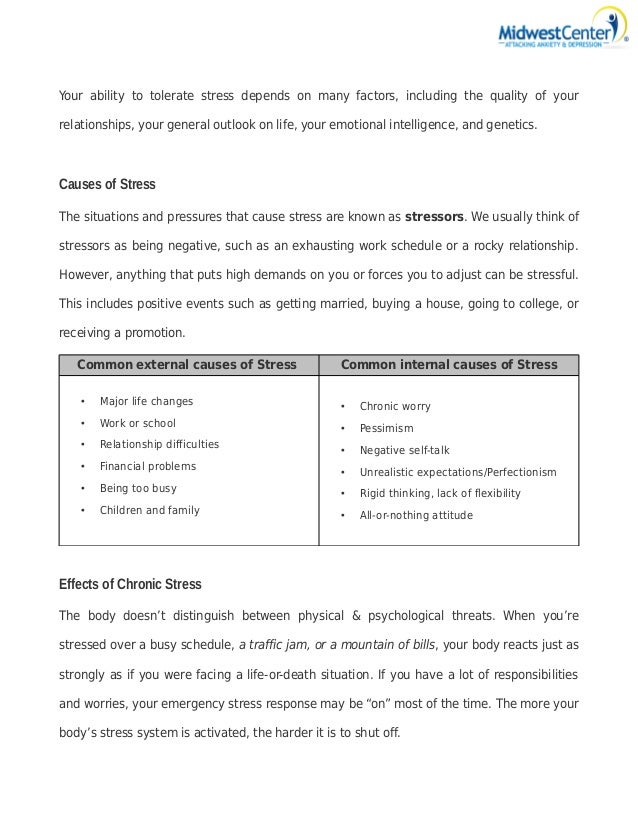 what is stress and it 39 s signs causes effects and stress cause and effect essay