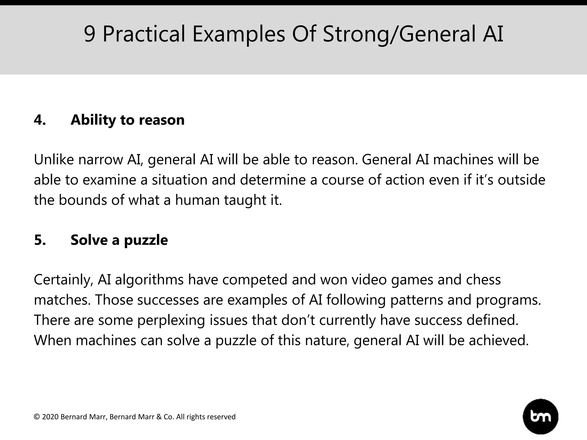 What Is Strong (General) AI? Here Are 9 Practical Examples | PPTX