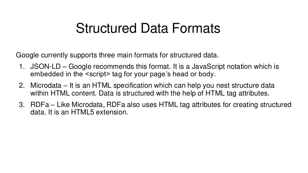 What is Structured Data?