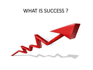WHAT IS SUCCESS ?
 