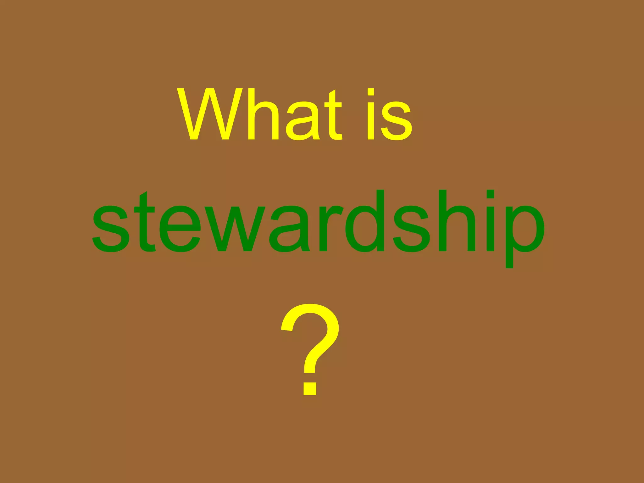 What is
stewardship
  innovation??

     ?
 