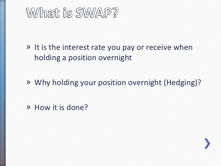 In forex what is a swap