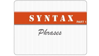What is syntax?