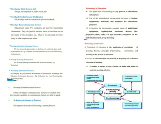 What is technology for teaching and learning 1 all about.docx