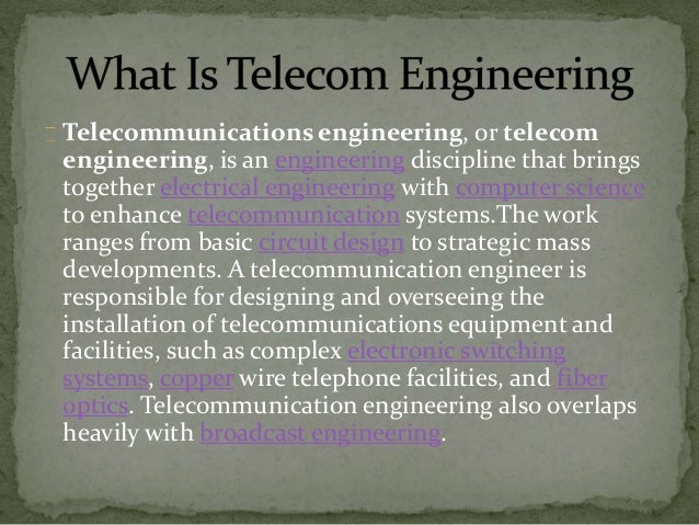 Image result for telecommunications engineering