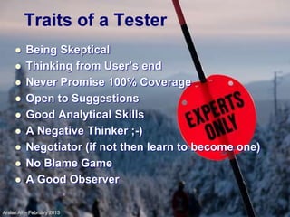 What is Testing and Who are Testers? | PPT