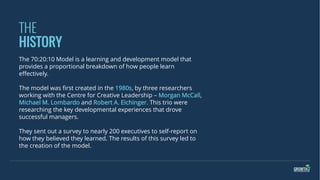 What is the 70/20/10 Model? | PDF