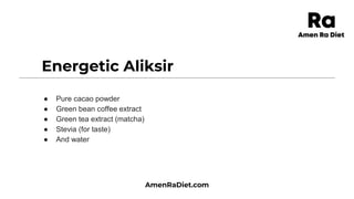 Amen Ra Diet: What The Amen Regimen Is And How It Works | PPTX