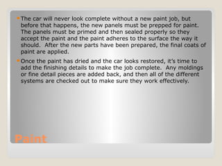 What is the auto body repair process (1) | PPT