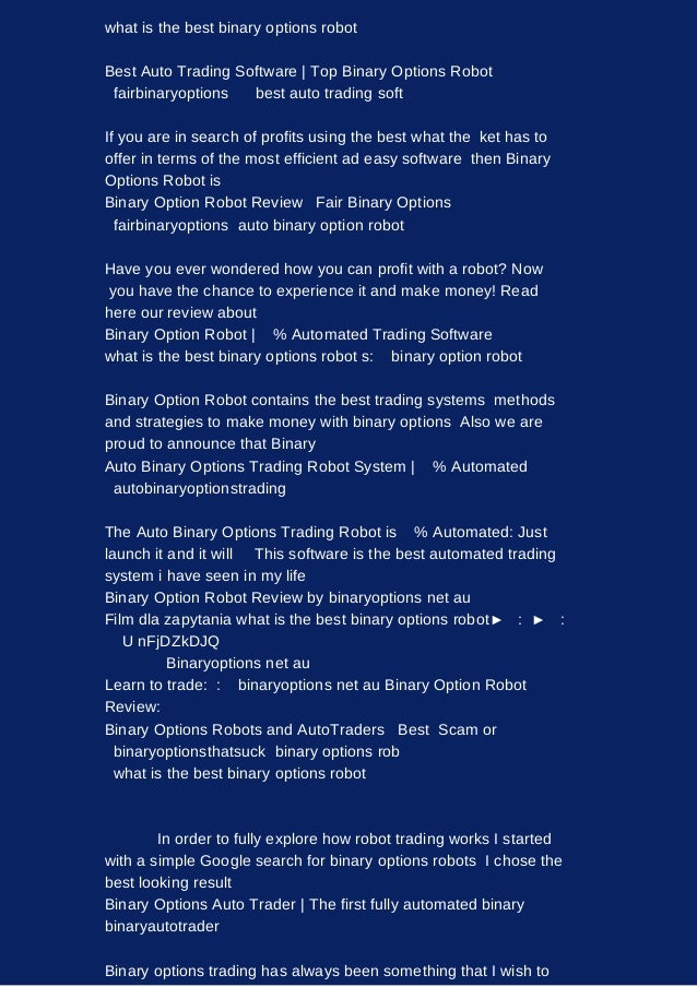 Simple way to trade binary options