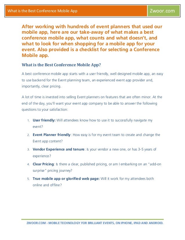What Is The Best Conference Mobile App