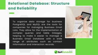 What is the best database type for email.pdf