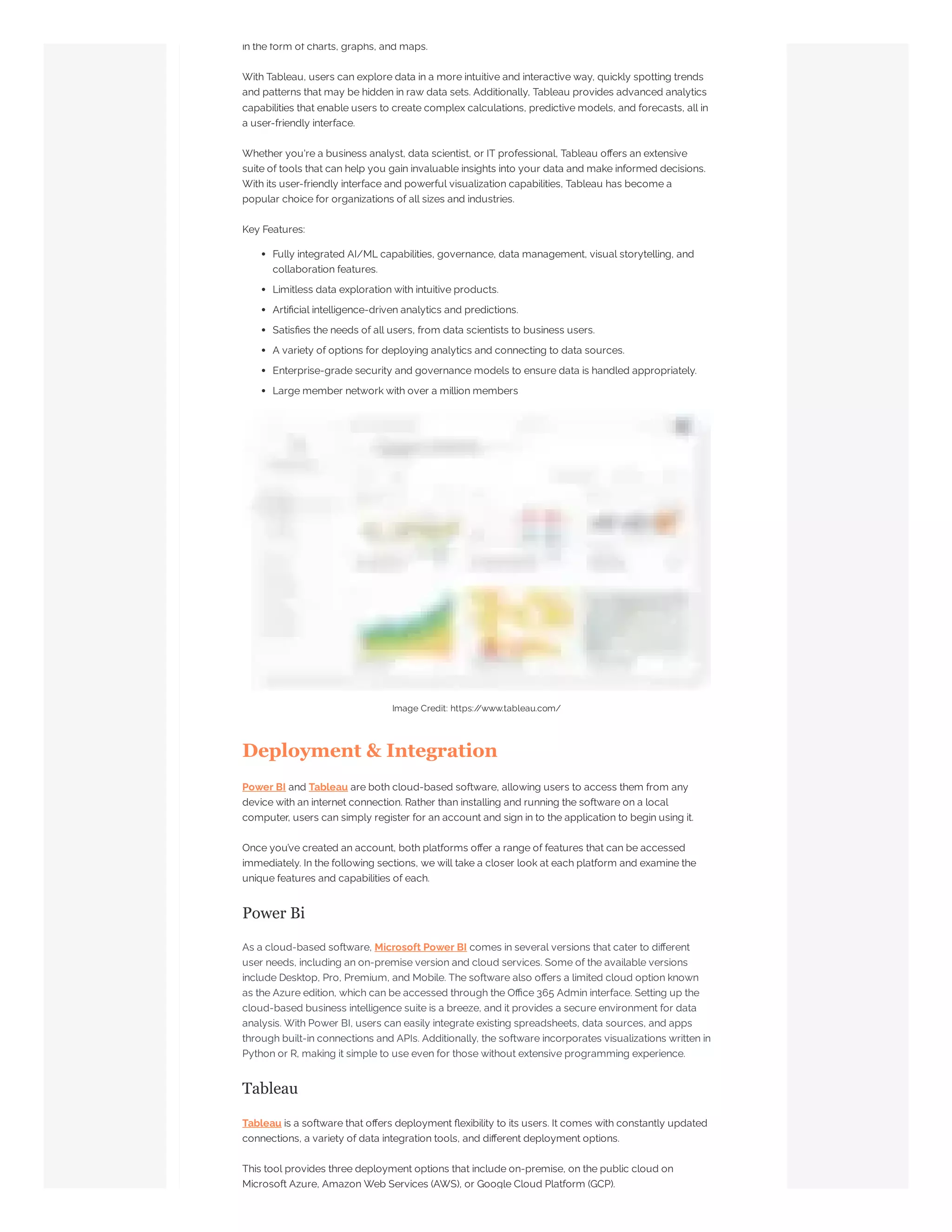 What is the Best Data Visualization Tool: Power BI or Tableau? | PDF
