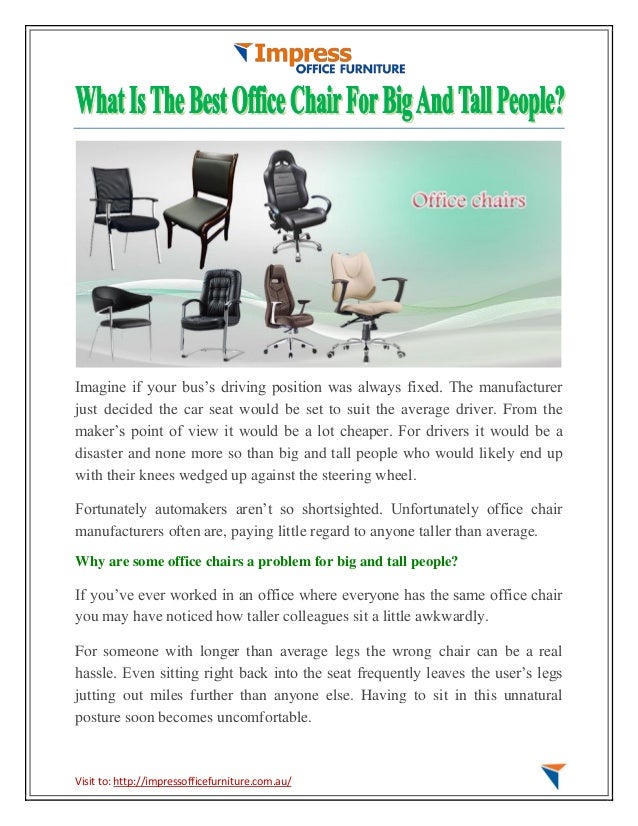 What Is The Best Office Chair For Big And Tall People