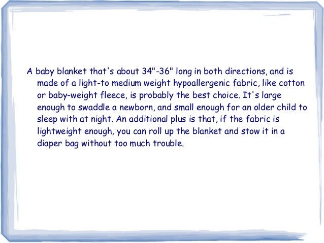 what is the best size for a baby blanket what is a good size for a baby blanket