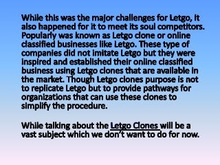 What is the biggest challenge for letgo
