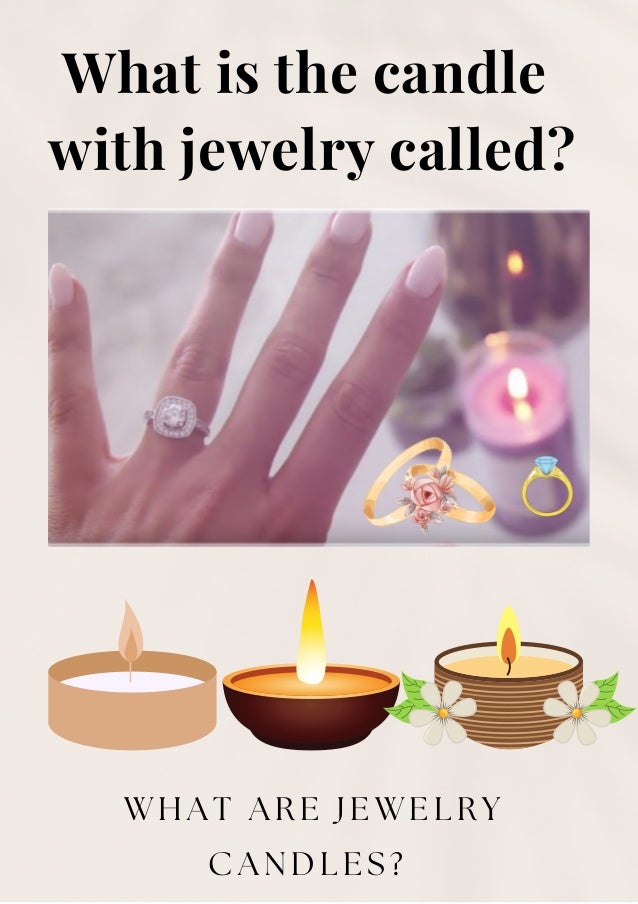 What is the candle
with jewelry called?
W H A T A R E J E W E L R Y
C A N D L E S ?
 