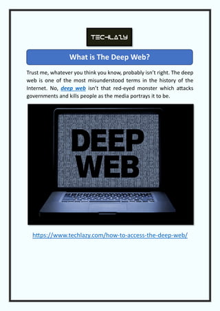 What is The Deep Web | PDF
