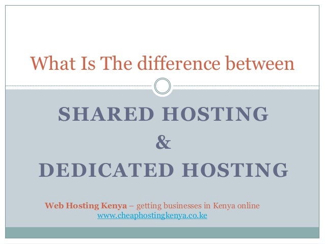 What Is The Difference Between Shared Hosting And Dedicated Server In Images, Photos, Reviews