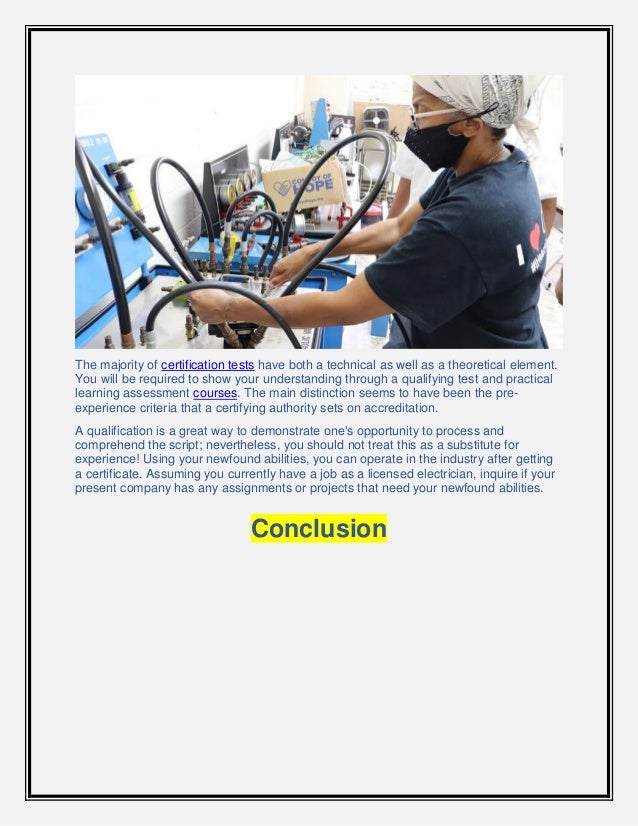 Benefits of Electrician Program to a certified electrician