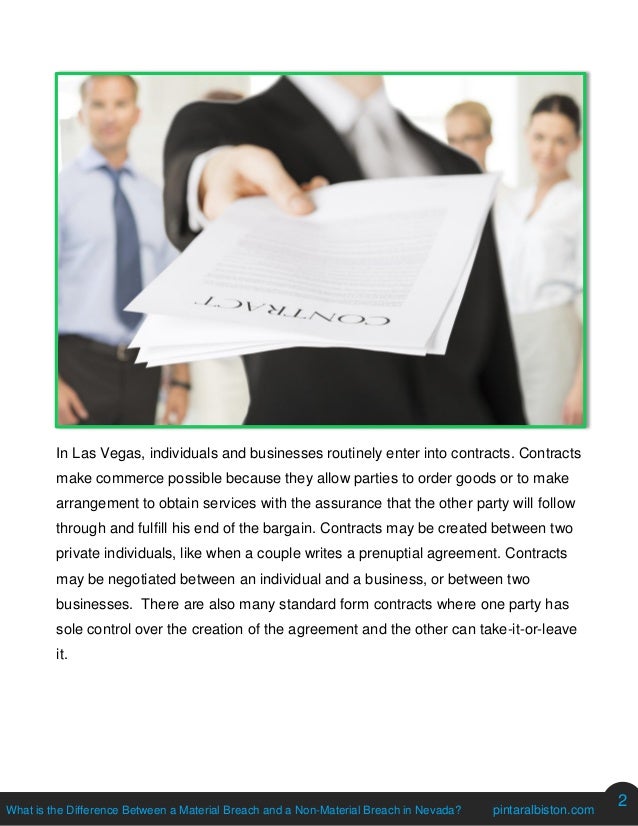 What is the Difference Between a Material Breach and a NonMaterial