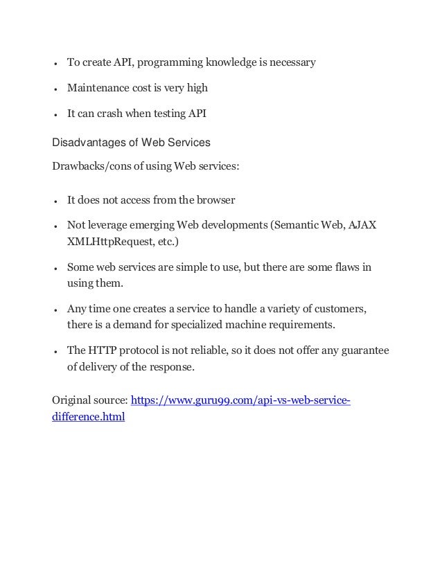 What is the difference between an api and web services | PDF