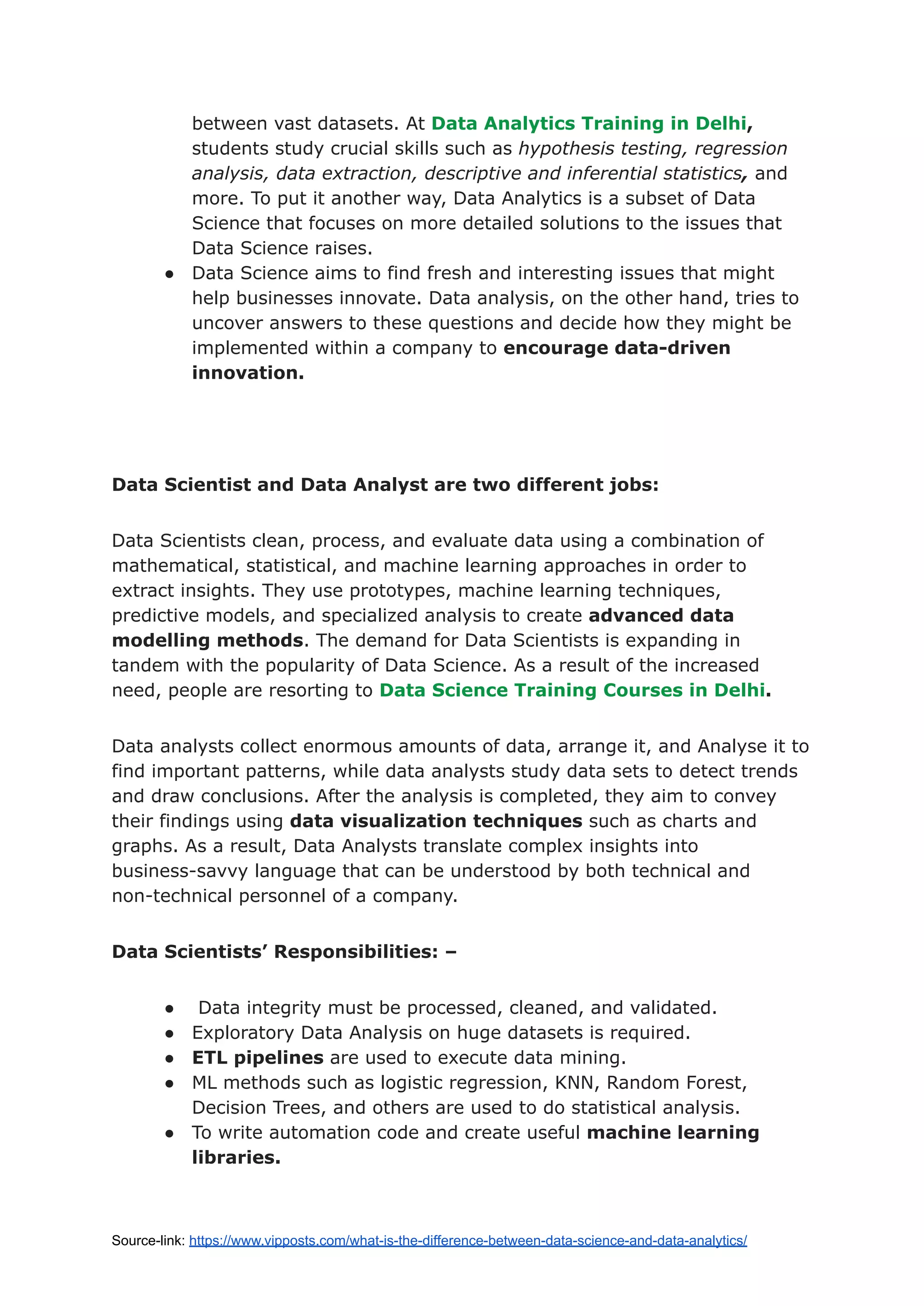 What is the difference between Data Science and Data Analytics.pdf