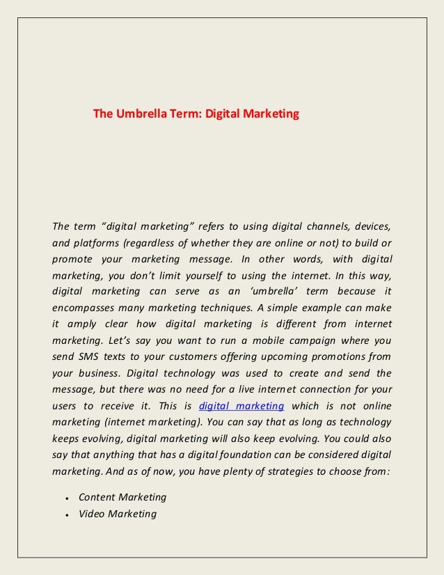 What Is The Difference Between Digital And Online Marketing Yrc