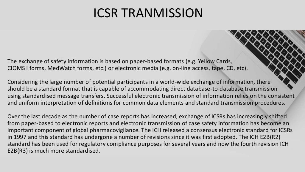 E2B(R2) vs E2B(R3) ICSR ELEMENTS