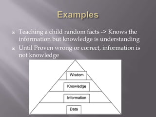 What is the difference between knowledge and information | PPTX