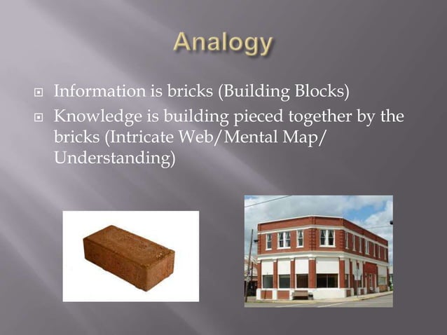 What is the difference between knowledge and information