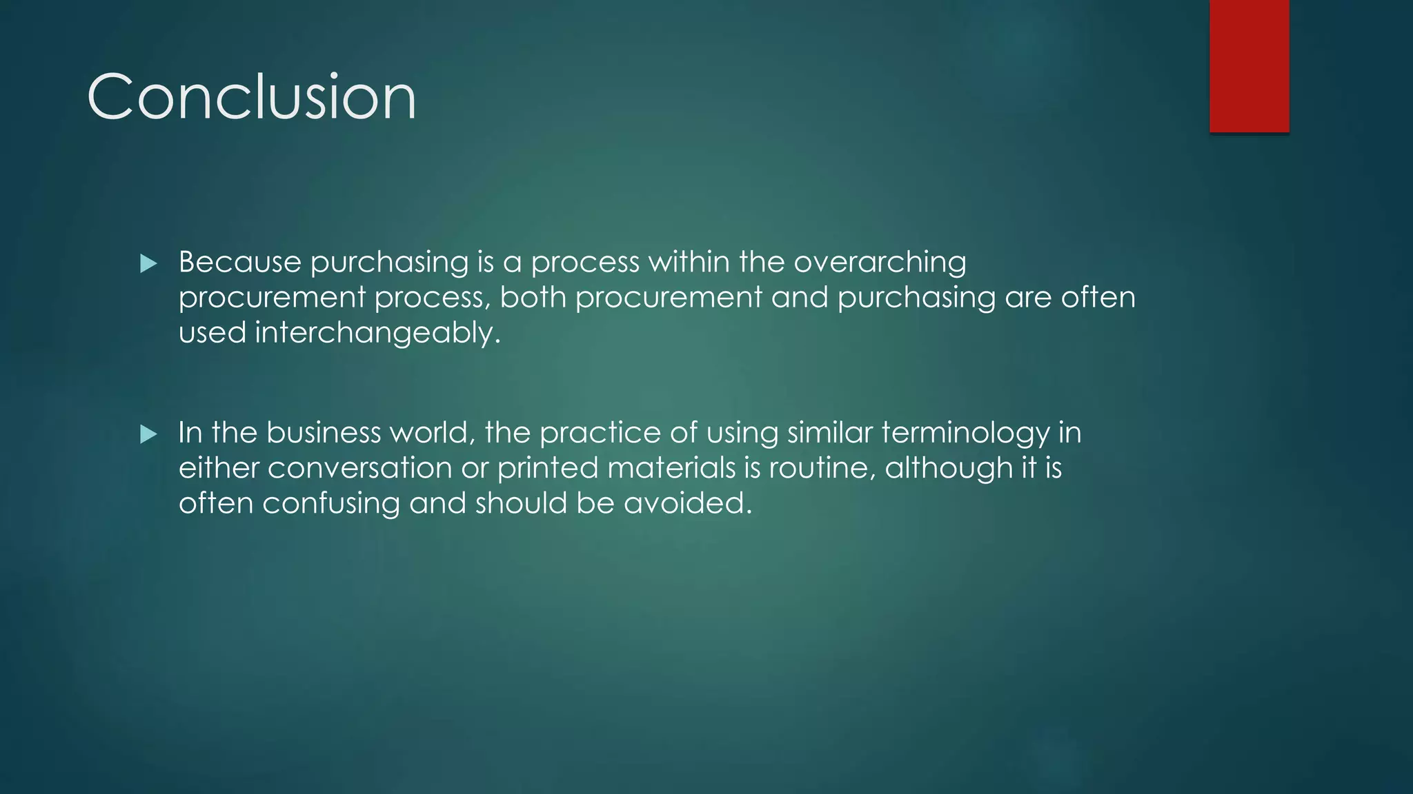 What is the difference between procurement and purchasing | PPTX