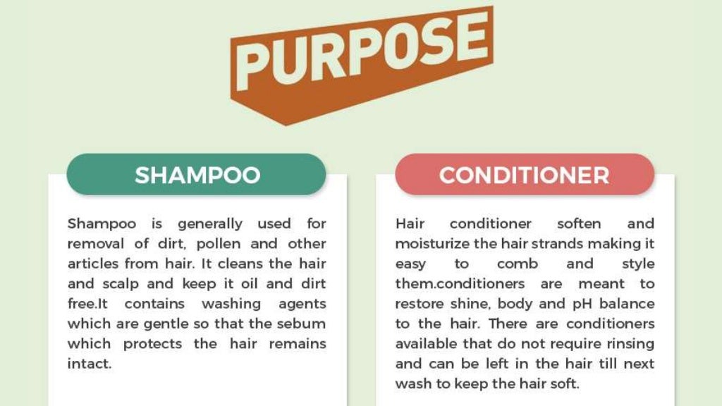 What is the difference between shampoo and conditioner?