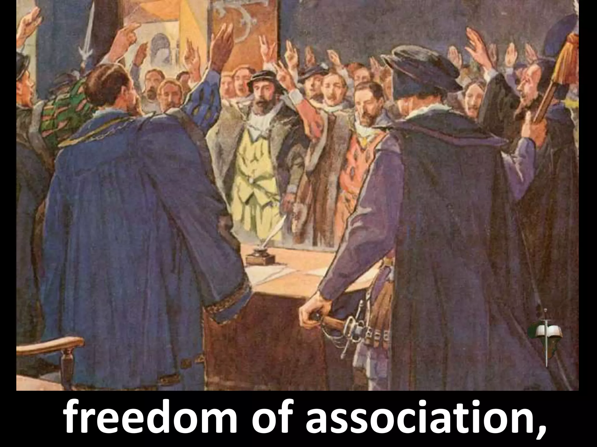 freedom of association,
 