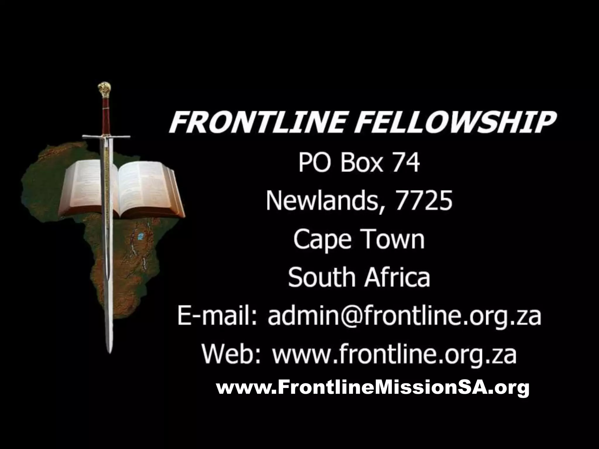 www.FrontlineMissionSA.org
 