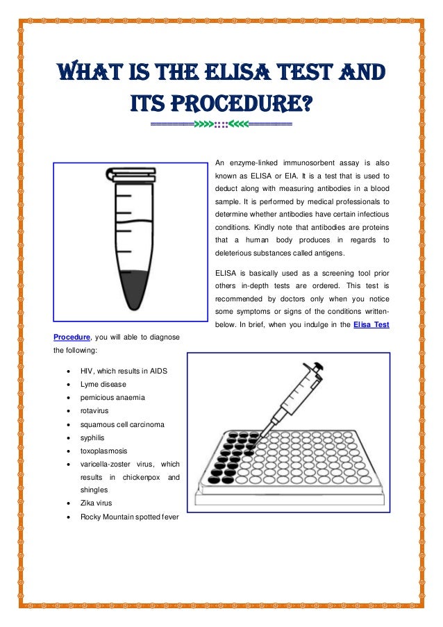 What Is The ELISA Test And Its Procedure?
