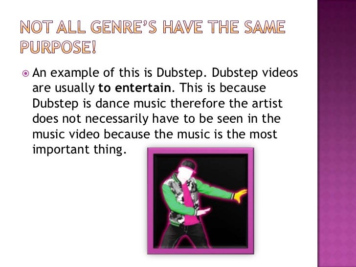 What is the function of a music video