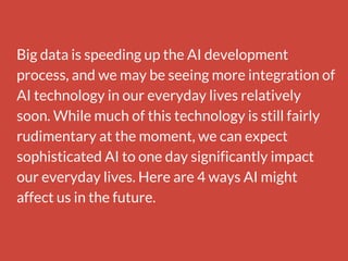 Future Of Artificial Intelligence in Everyday Life | PDF