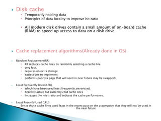 Remote Disk Cache What is the future of disk drives? | PPTX