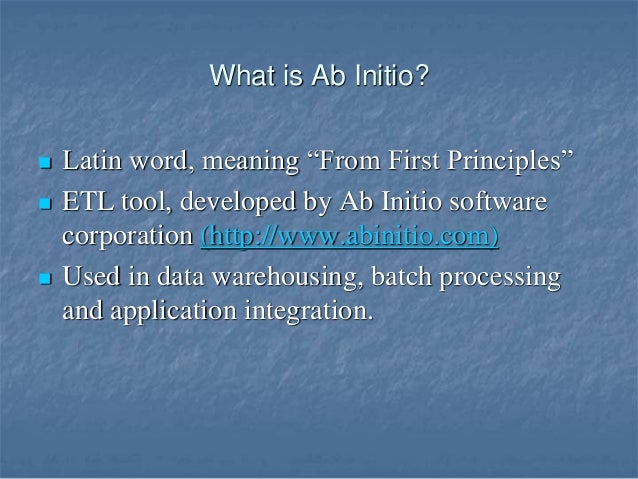What Is The Future Of Etl Tools Like Ab Initio
