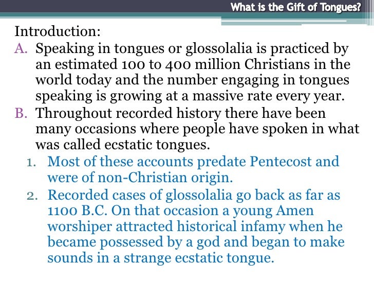 What is the Gift of Tongues