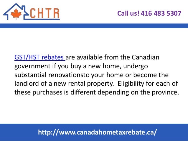 What is the GST HST credit?