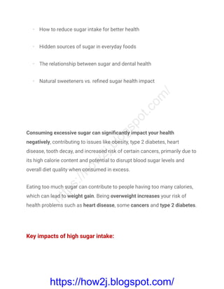 What is the impact of sugar on your health.pdf