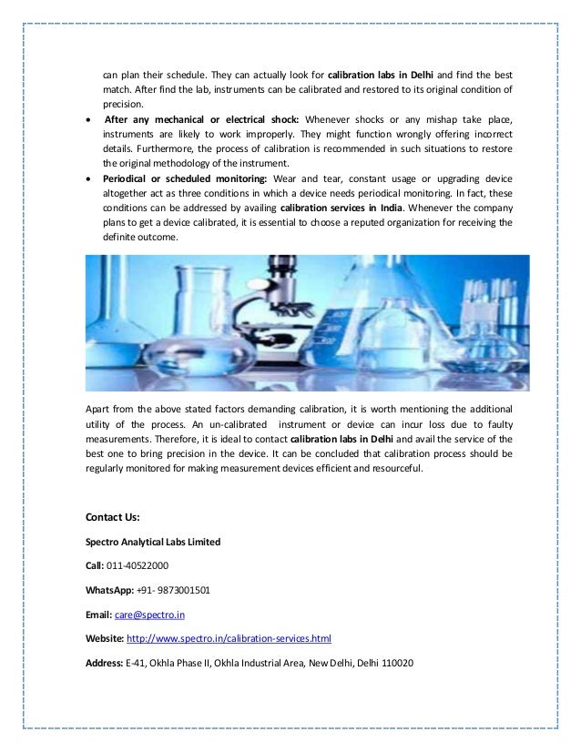 What is the Importance of Calibration Services in Delhi