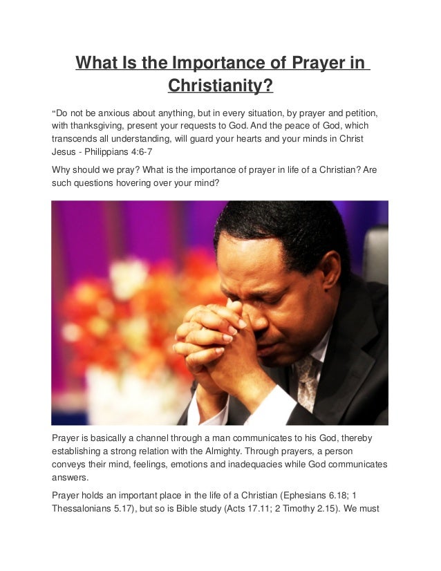 What Is the Importance of Prayer in Christianity?