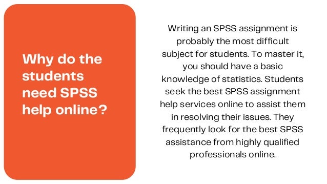Online SPSS Help for Homework and Assignments