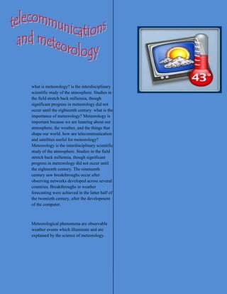 telecommunication and its history